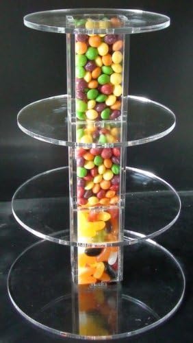 4 Tier Tubes Acrylic Cup Cake Stand by Classikool®