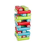 Incluidos 30 bloques de plástico de 10 capas, establecieron el lugar de la torre 3 diferentes colores bloques por capa de color crosswise.Bright, liso superficie, forma linda, regalo perfecto para los niños.