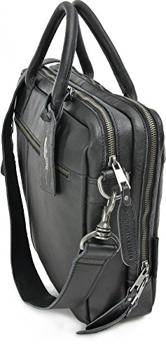 REBELS   LEGENDS  Leder Unisex Aktentaschen  Umh  ngetaschen  Henkeltaschen  38 5 x 28 x 9 5 cm  B x H x T   Farbe Schwarz