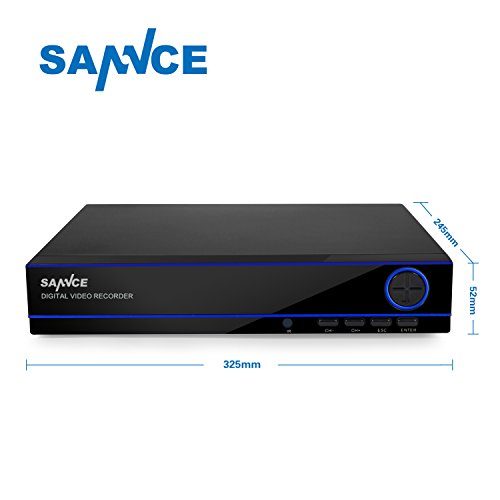 SANNCE 2TB HDD 16-Channel 1080N DVR Video Surveillance System W/ 12 720P Hi-Resolution Weatherproof Color CCTV Camera System,HDMI Output, 1.0 Megapixel Hi-resolution, Plug & Play, QR Code Quick Scan