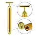 24K Golden Pulse Roller - T Shape Electric Anti-aging Pulse Skin Care - Facial Skin Tightening Roller Massager - Face-lift Firming Electric Vibration Massager - Anti Wrinkles Eliminate Dark Beauty Bar