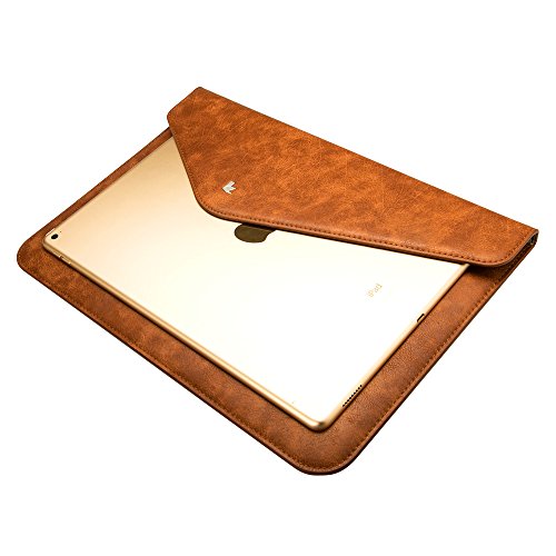 Jisoncase ELEGANT Tasche Macbook Air/ Pro Retina 13,3 Zoll Hülle Weich Schlank Ultrabook Laptop Leder Aktentasche in braun JS-AIR-03D20 - 6