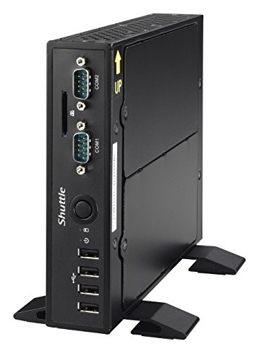 SHUTTLE Barebone XPC slim DS57U Intel i5-5200U HDMI DP 6.4cm Schacht HDD/SSD 2XUSB-3.0 4XUSB-2.0 2XCOM passive Kuehlung schwarz - 3