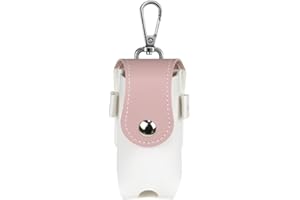 Scott Edward Golf Ball Waist Bag, Portable Leather Golf Ball Storage Bag Holder, Golfer Mini Waist Pouch, Golf Ball Carry Pouch with Tee Holder, Buckle, Clip for Women Men Belt Golf, Golf Gift