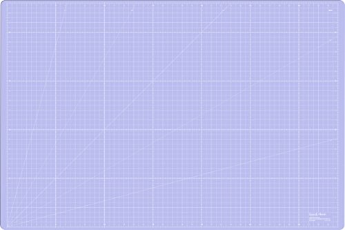 Selbstheilende Schneidematte A1 in Pink, Blau, Grün. Perfekt zum Nähen, Basteln und Patchworken. 90×60 beidseitig bedruckt. cm und inch Angabe - 4