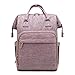 Produktbild MAKAFJ Baby Windel Rucksack Tasche Unisex Wickeltasche Multifunktions-Reiserucksäcke Wasserdichter Rucksack Papa Mama Große Kapazität Leinwand,Pink-OneSize