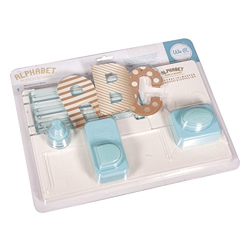 We R Memory Keepers 60351000 Alphabet Punch Board, SB-Blister, Stahl, mehrfarbig, 3,1 x 2,55 x 0,6 cm