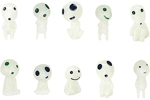 YOEYANG 通用 Jtkeji Luminoso Albero Elfos, Principessa Monoke, 10 pezzi Figura di Albero, Decorazione di Resina Sintetica per la casa, vasi da giardino e papaio, Decorazione interna ed esterna