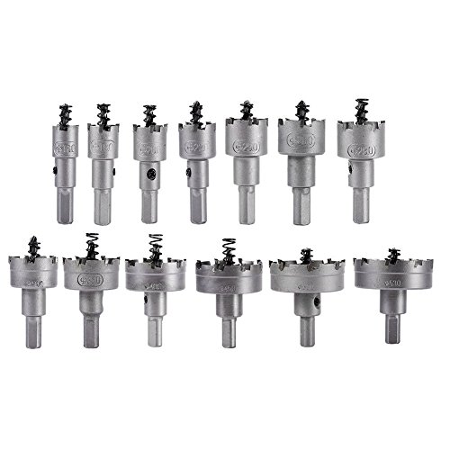 13Pcs 16mm-53mm Edelstahl Hartmetall Spitze TCT Metall Bohrer, Bohrloch Säge Set - 3