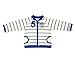 Maison Bebe Baby Boy's Cardigan White/Blue 6-9 Months