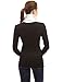 PattyBoutik Mama 2 in 1 Style Collar Long Sleeve Maternity Top (Black 14)