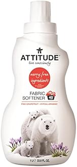 ATTITUDEFabric Softener 40 Loads, Pink Grapefruit, 33.8 Fluid Ounce