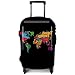 Produktbild Kofferschutzhülle 3D Print Trolley Case Kofferhülle Elastische Wasserfeste für 18-32 Zoll M (23-25 Zoll) 1017 Black Maps