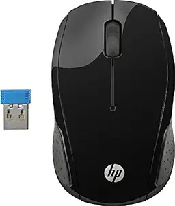 HP 200 Wireless Mouse, 2.4 GHz, 1000 DPI Optical Tracking, Compatible with Windows, Mac OS, Chromebook/PC/Laptop (X6W31AA)