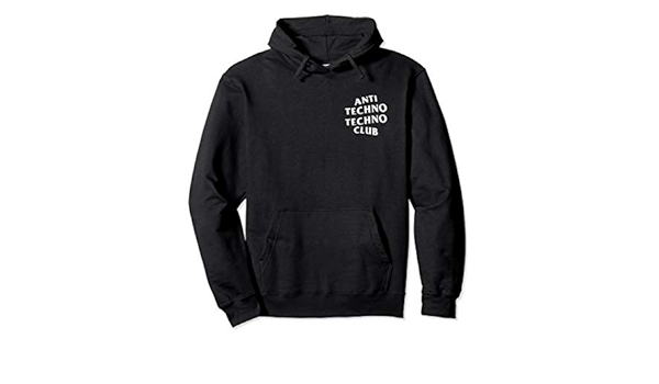 Anti Techno Techno Club White Logo Pullover Hoodie Amazon De Bekleidung amazon de