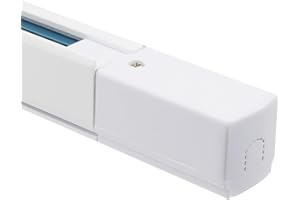 LEDKIA LIGHTING - Carril Trifásico para Focos LED 2 Metros | Soporta hasta 2000W | Versátil e Instalación Fácil | Compatible con Conectores | Aluminio Resistente, Blanco, 1 Unidad