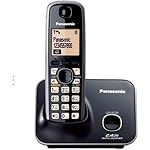 Panasonic Single Line Digital Cordless Telephone, Black