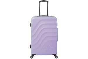 Totto - Maleta Rígida Mediana, Modelo Bazy, 46 x 68 x 26 cm, Capacidad 81 L, Alta Resistencia a Impactos, Ruedas 360º, Manija Telescópica, Correas de Compresión Internas, Candado TSA, Color Morado
