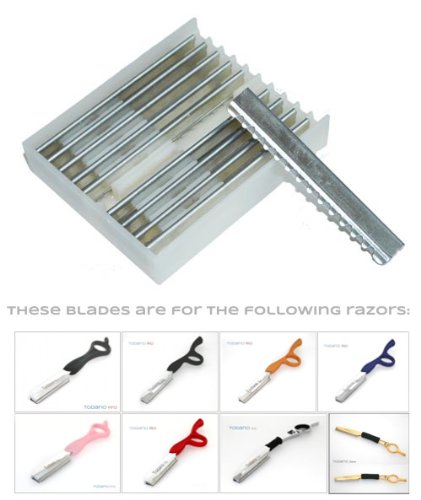 Pack of 10 Compatible Blades for Todano Razors, Feather Razors - Not Suitable for JP1 Razor
