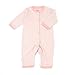 Tadpoles Organic Cotton Footless Snap Front Romper, Salmon, 3-6 Months