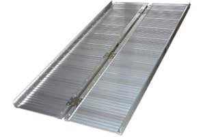 Jws - Rampa de aluminio plegable silla de ruedas 122 cm [importado de alemania]