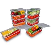 Buzdolabı Saklama Kabı, Kendinden Kapaklı Derin Dondurucu Kabı, Buzluk Kutusu, Dolap Organizeri, Mutfak D&uuml;zenleyici, BPA FREE