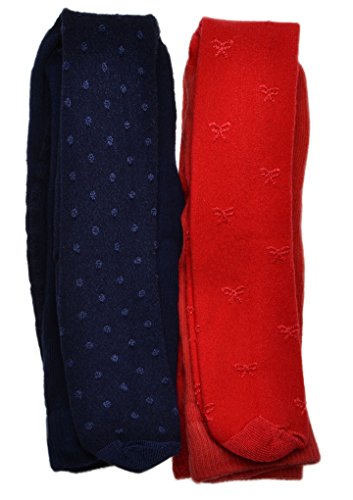 2 pairs of Bright Tactel Baby tights - Size 0-6 months