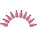 V-EWIGE Pink 10Pcs Plastic Acrylic Nail Soak Off Clip Cap UV Gel Polish Remover Design Art Tool