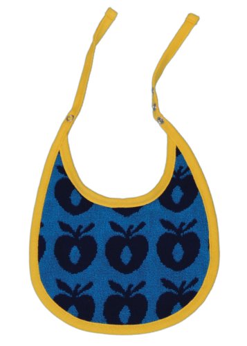 Smafolk Bib with Small Apples Bib (Turquoise, One Size)