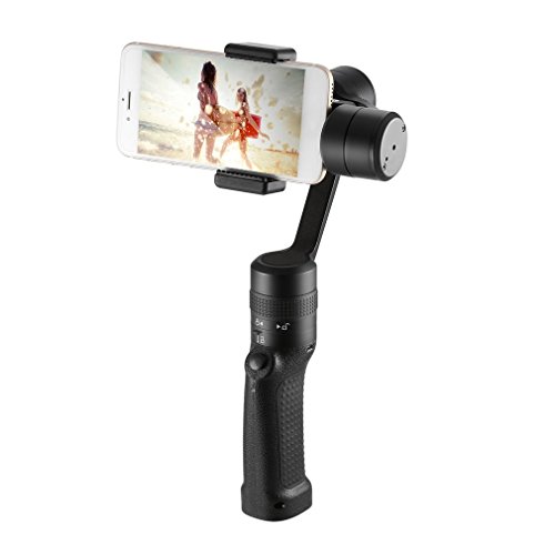 LESHP 3-Achsen-Handheld Gimbal Stabilisator FÃ¼r Smartphone wie iPhone, Samsung,HUAWEI,GoPro fÃ¼r Wireless Control Vertikal schieÃŸen Panorama-Modus ,mit 2 StÃ¼ck extra Batterien