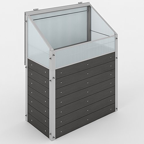 Hochbeet Gewächshaus Pflanzbeet Frühbeet Beet Garten Komposter Kräuterbeet WPC - 5