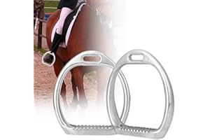HEEPDD Kinder Steigbügel für Sattel Sicherheit Leichter Steigbügel Handpoliertes Aluminium Druckguss Kinder Pferde Sattel Eisen