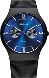 Bering Time Herren-Armbanduhr XL Part Ceramic Analog Quarz Edelstahl beschichtet 11939-AZ1