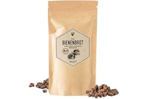 ‎BEEGUT beegut BIO Bienenbrot Perga, 100g fermentierter Blütenpollen aus der wilden Natur Bulgarien, ohne Zusätze, Natur pur