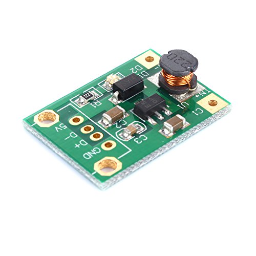 tinxi® Spannungswandler DC DC Boost KSQ 1-5V auf 5V 500mA Step Up Modul Down Arduino - 2