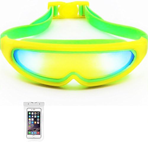 AJON Swimming Goggles Anti Fog Watertight Swim Goggles Clear Vision No Leaking Diving Masks Silicone Bright Color With Waterproof Case For Adult Men Women