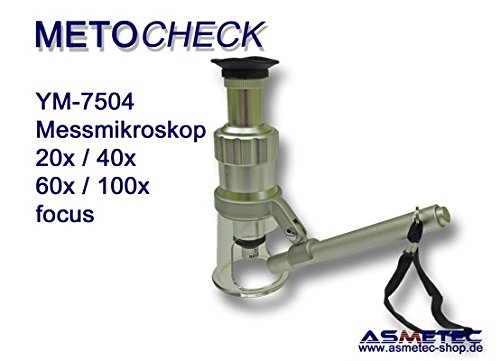 Preisvergleich Produktbild METOCHECK YM-7504-100, Messmikroskop 100fach