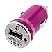 Produktbild Coolster USB Auto Adapter Socket Ladeauto Ladegerät für Apple iPhone iPod Nano Mini MP4 MP3 PDA -Rosa
