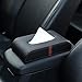 Produktbild JenNiFer Auto Mikrofaser Leder Handauflage Tissue Box Serviette Pumppapier Portable Office Papier Halter Fall - Rot