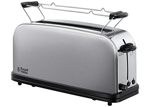 Russell Hobbs 21396-56 Oxford Langschlitz-Toaster, 6 einstellbare Bräunungsstufen, 1000 W, edelstahl