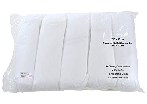 5x Disposable Lying duvet cover, rubberized area at the edge, Premium Quality soft sheet