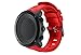 Produktbild Armband, yustar Silikon Ersatz Band Uhrenarmband Armband für Suunto Bereich 3 vertikale M rot