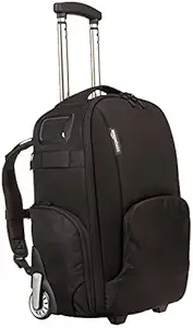 AmazonBasics Athena 100 Convertible Rolling Camera Backpack