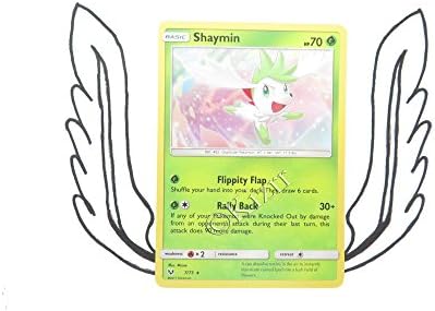 Kizrr London x 100 Sleeves & Pokemon - Shining Legends Shaymin Holo 7/73 - English Single Card - KZ
