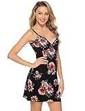 Einzigartiges Design : Sexy V-Ausschnitt, Verstellbare Träger, Stylischer Gedruckt, Schlanke Passform, voller anmutiger Körperhaltung.Versehentlich ist der weibliche Charme voll