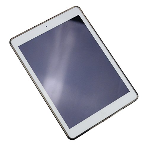 doupi PerfectFit Schutzhülle mit Staubstöpseln für iPad Air ( 1. Gen. ) A1474 A1475 A1476 Staubschutz Matt Clear Design TPU Schutz Hülle Silikon Schale Bumper Case Schutzhülle Cover, weiß - 8