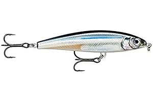 Rapala X-Rap Magnum PreyLeurre avec Hameçons Deux No 2, 0.3-0.6m Profondeur de Nage, 10cm Taille, Hd Blue Sardine