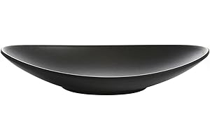 IUSOT Black Decorative Key Bowl for Hallways, Oval Entryway Key Tray Organizer, Potpourri or Ring Dish, Elegant Black Trinket Bowl for Entry Table or Dressing Room