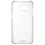 Fabricado en plástico Samsung Clear Cover - Funda para Samsung Galaxy S7 Edge, transparente con esquinas metálicas