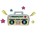 Produktbild wuselwelt (583094) Aufblasbarer Ghettoblaster 42 x 28 cm, Boombox, Hip Hop Radio Walkman 80er 90er Party, geeignet für jegliche Feiern, Geburtstag, Fete, Hochzeit, Motto-Party etc